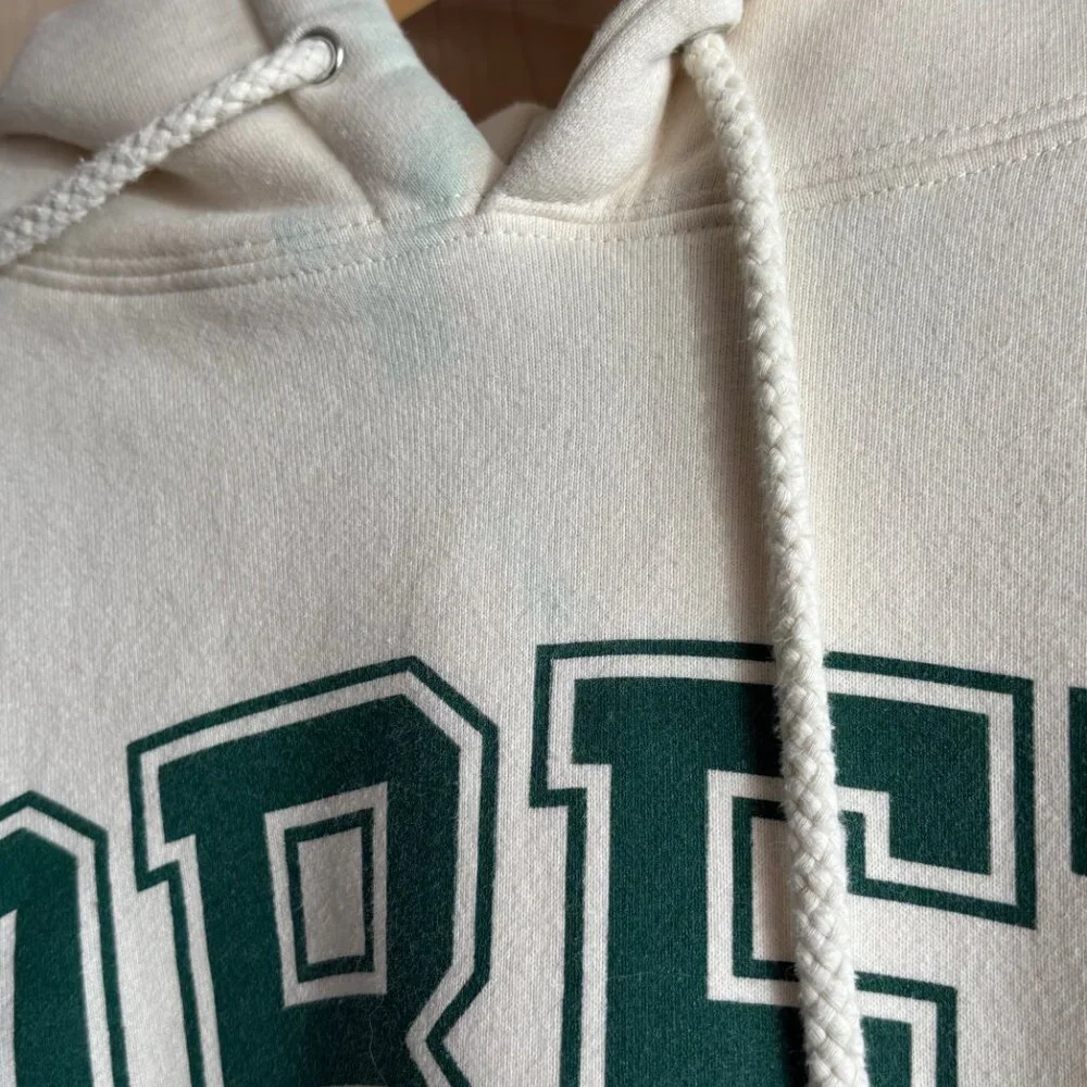Obey Worldwide Hoodie Size Large L Cream Hooded Sweatshirt Streetwear‎ *Spots